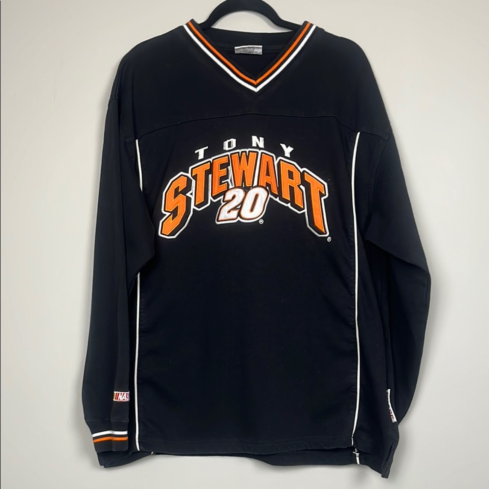 VTG Chase Authentics NASCAR Tony Stewart Long Sleeve Jersey Shirt / SZ L‎